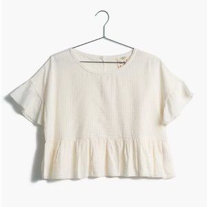[BRAND-NEW/NWT] Madewell Hideaway Blouse (Ivory White)